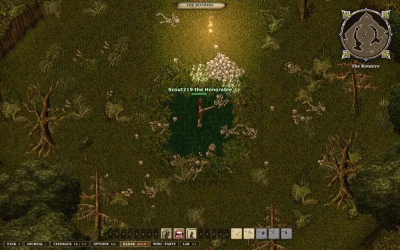 The sulphur pools of the Rotmire