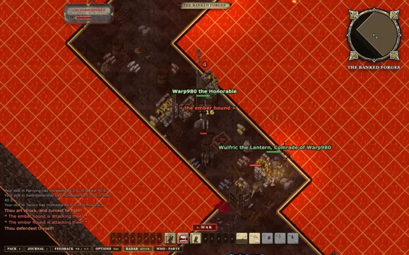 The Banked Forges, second stratum of the Warden's Deep