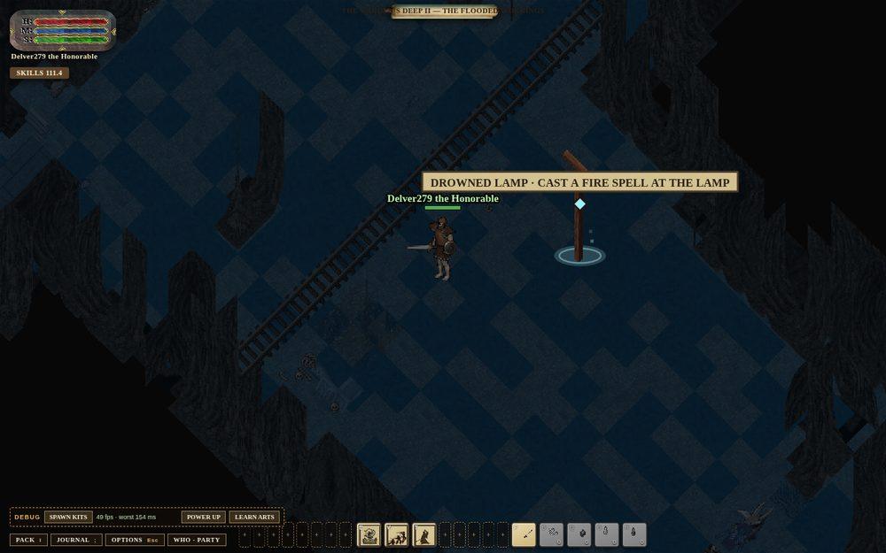 Deep II: the Flooded Workings, in the game