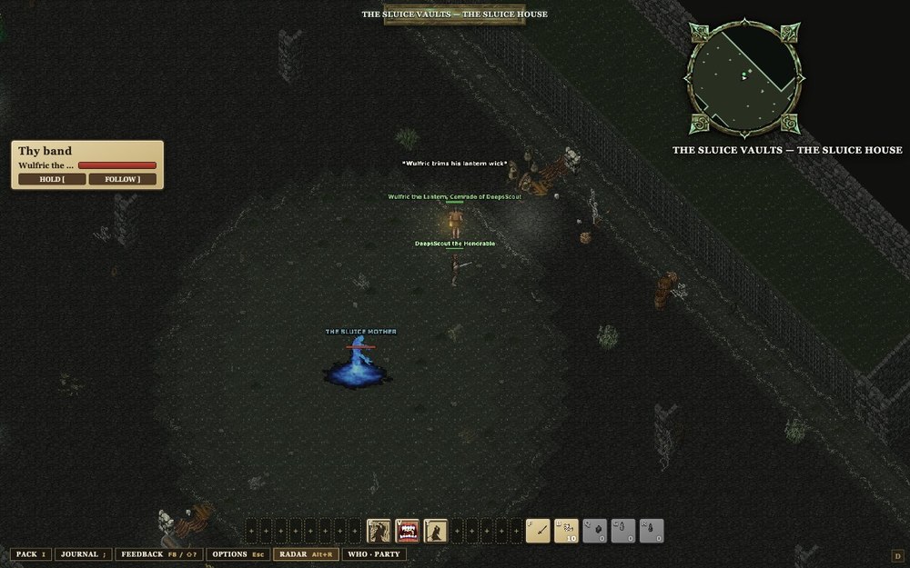 The Drowned Deep’s sluice house, in the game
